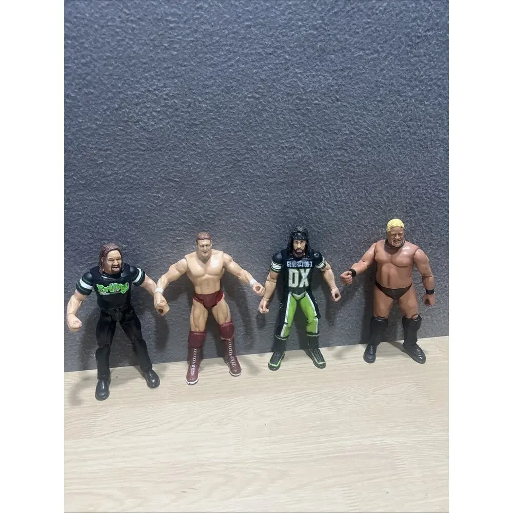 Lot of 12 WWE Wrestling Action Figures Early 1999/2006 Rocky Balboa Rikishi